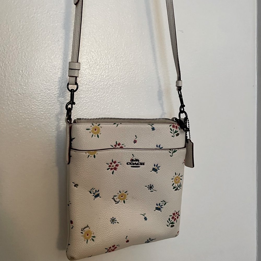 Coach floral crossbody & card holder